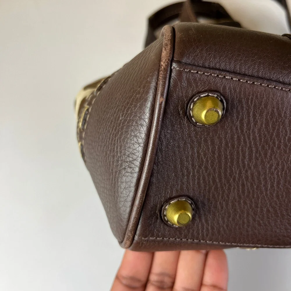♡ Coach Hamptons Horsebit Top Handle Bag F10313 ♡
